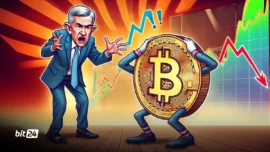 سقوط بیت کوین پس از جلسه پاول