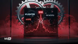 جهش لحظه‌ای HYPE تا ۹۸ دلار و حذف «فیتیله» از نمودار Lighter