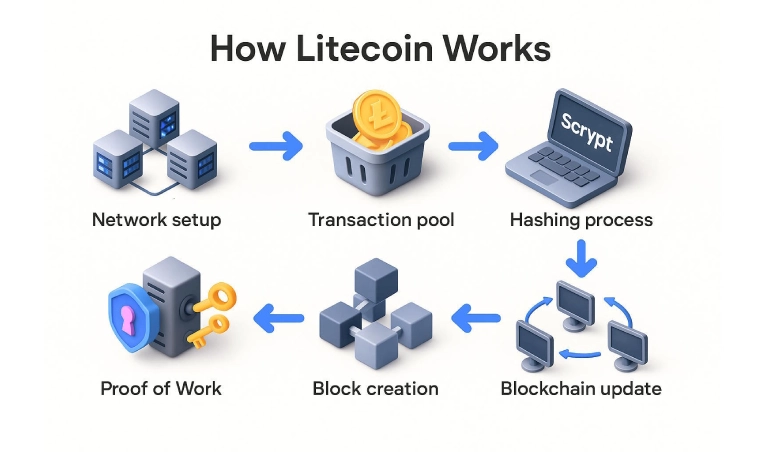 لایت کوین چگونه کار میکند؟