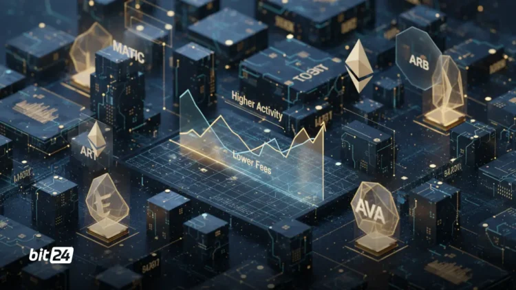 افزایش تراکنش‌ها در اتریوم و پالیگان با کاهش درآمد کارمزد