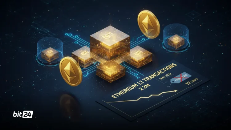 رکورد ۲.۲ میلیون تراکنش روزانه در شبکه اصلی اتریوم