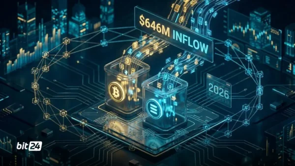 ورود ۶۴۶ میلیون دلار به ETFهای بیت‌کوین و اتر در آغاز ۲۰۲۶