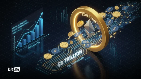 ۸ تریلیون دلار انتقال استیبل‌کوین روی اتریوم در Q4 ۲۰۲۵