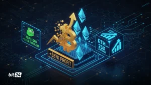 بستن لانگ BTC توسط جیمز وین؛ افتتاح لانگ ۲۵برابری ETH