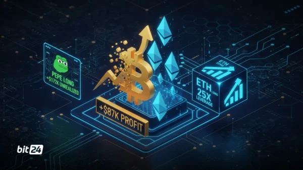 بستن لانگ BTC توسط جیمز وین؛ افتتاح لانگ ۲۵برابری ETH