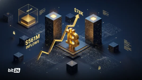 ورود ۵۶۱ میلیون دلار به ETFهای BTC هم‌زمان با رشد بیت‌کوین