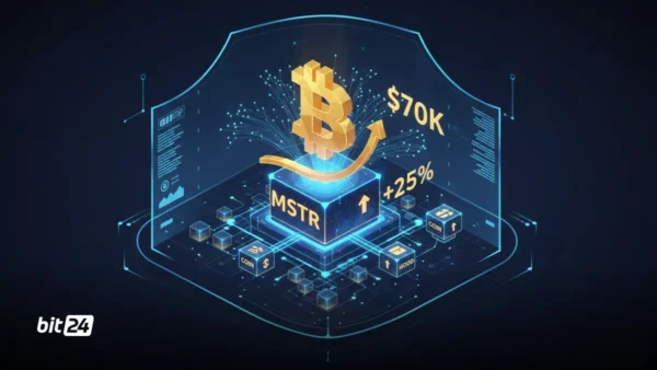 رشد 25٪ MSTR پس از عبور قیمت بیت‌کوین از 70 هزار دلار
