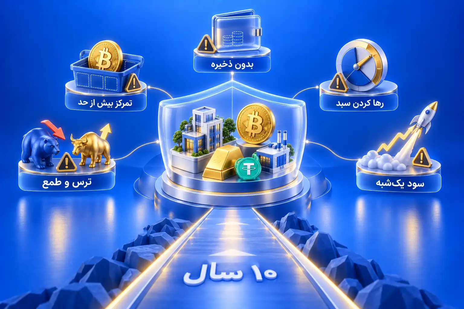 اشتباهات رفتاری در سرمایه‌گذاری ۱۰ ساله شامل ترس و طمع، عدم تنوع‌بخشی و وسوسه سود یک‌شبه