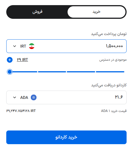 خرید و فروش آنی کاردانو در بیت ۲۴